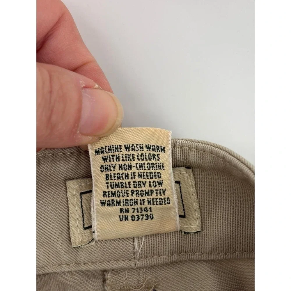 LL Bean, Y2K, Pleated Khaki Chino Shorts, Coastal Preppy Hi-Rise, Women Size 18